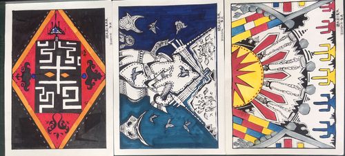 民族圖案的現(xiàn)代演繹——昆明學院美術與藝術設計學院2018級服裝設計2班作業(yè)成果展示